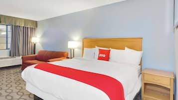 Een strijkplank/strijkijzer, gratis wifi, beddengoed