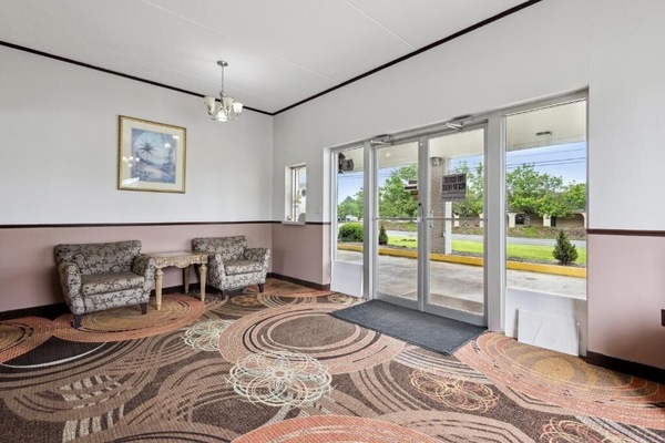 Step inside and settle into a calm, comfortable waiting area.