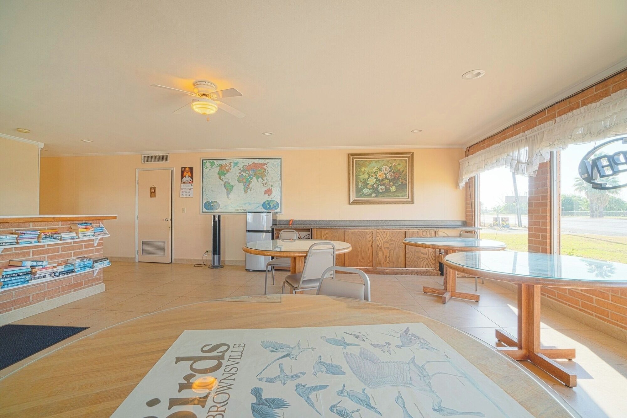 Enjoy a calm break in this airy lobby seating area.