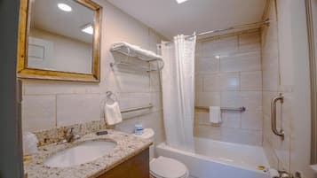 Hair dryer, towels