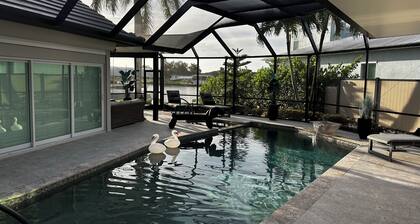 Luxury executive home in private gulf Access community with marina 36' boat lift