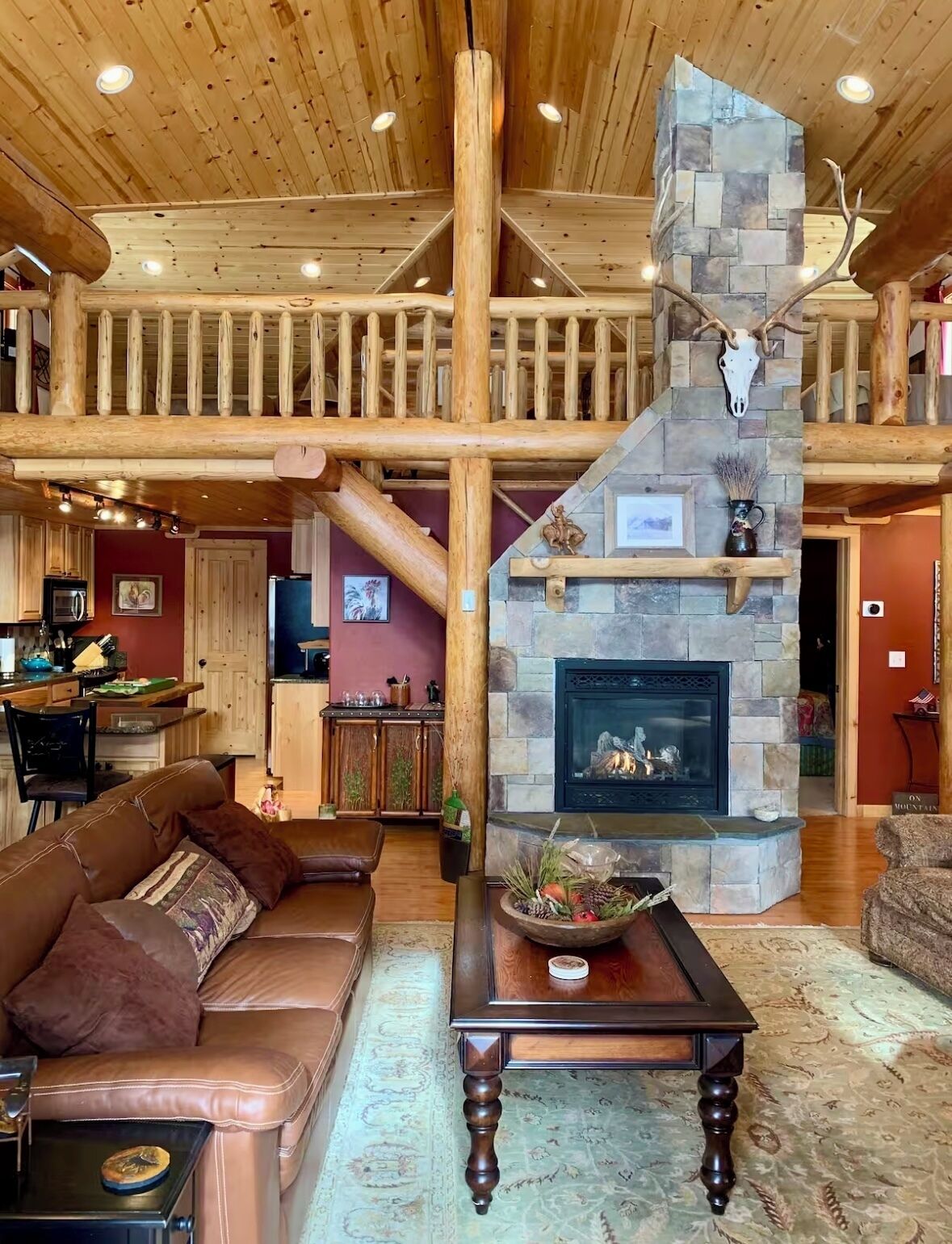 Télévision, cheminée