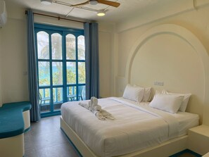 Premium bedding, memory-foam beds, minibar, in-room safe