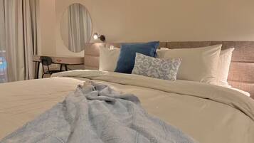 1 غرفة نوم ومكواة/لوح كي وواي فاي وملاءات أسرّة