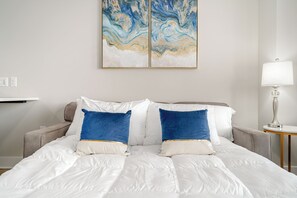 1 غرفة نوم ومكواة/لوح كي وواي فاي وملاءات أسرّة