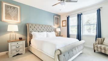 6 bedrooms, iron/ironing board, WiFi, bed sheets