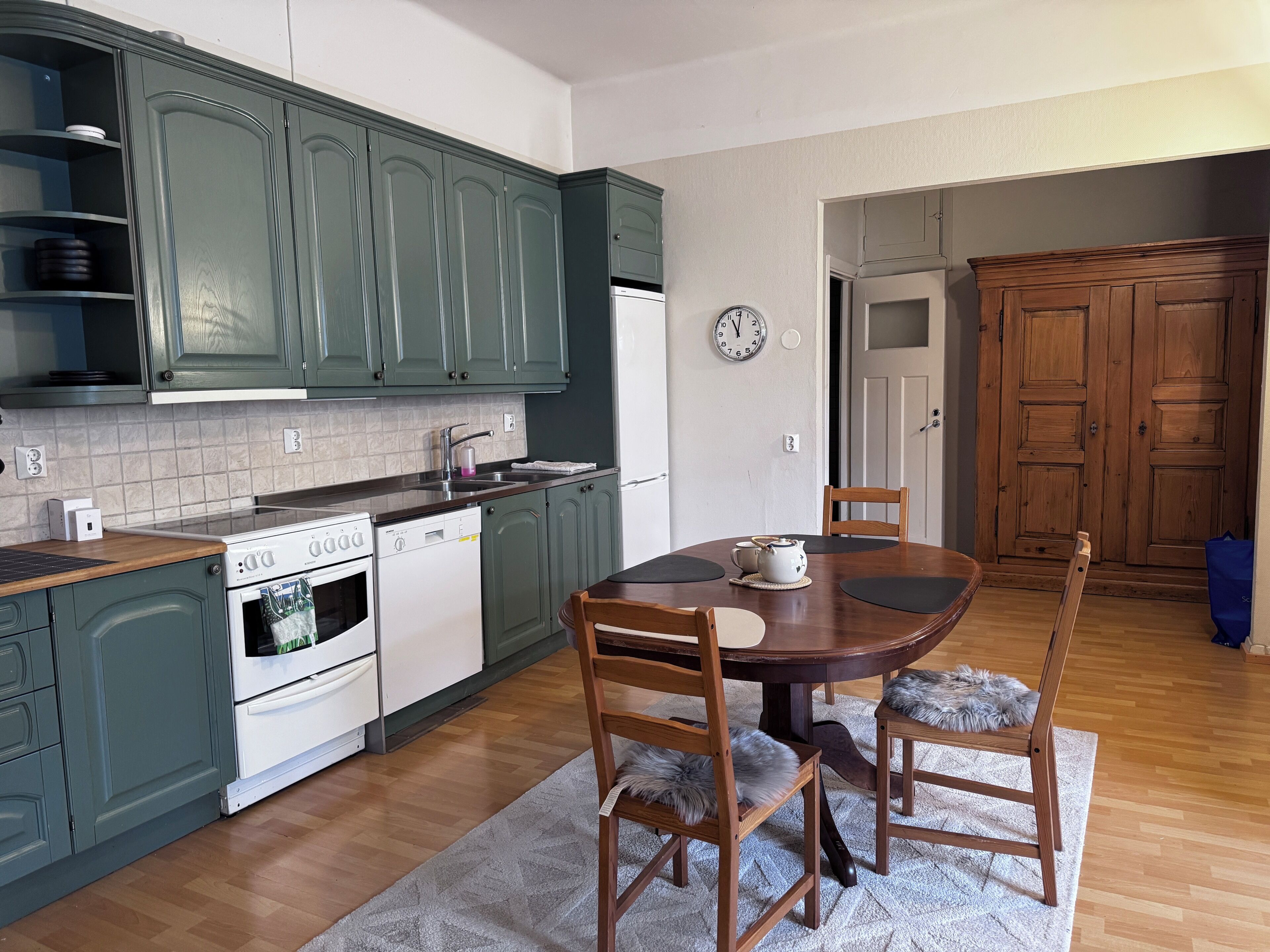 Ovn, kokeplater og oppvaskmaskin