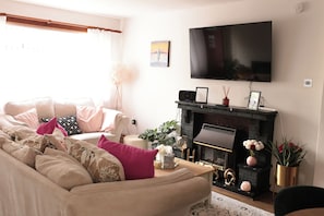 تلفزيون، مدفأة