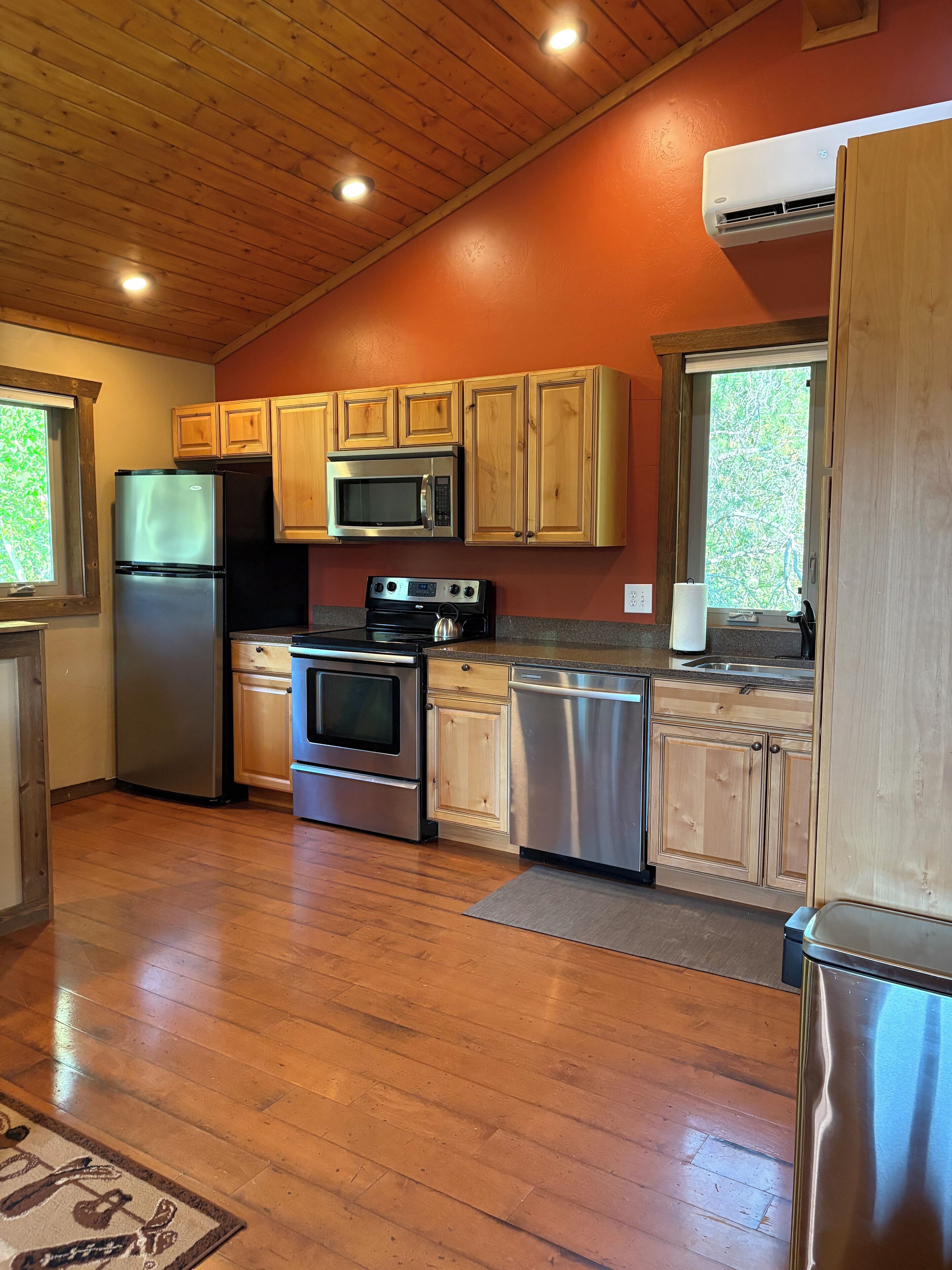 Microondas, horno, placa de cocina, lavavajillas