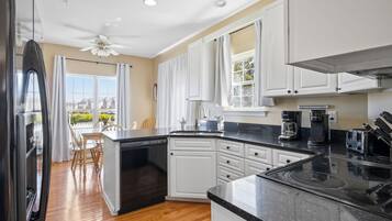 Microwave, oven, stovetop, dishwasher