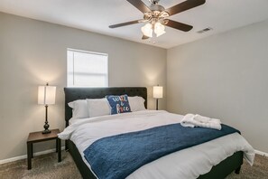 6 bedrooms, iron/ironing board, travel cot, free WiFi