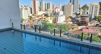 Cozy studio with AC, pool and fitness room in enchanting São Carlos