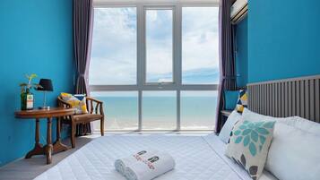 3 bedrooms, desk, iron/ironing board, travel crib