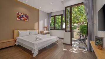 Tirai kedap cahaya, setrika/meja setrika, dan Wi-Fi gratis