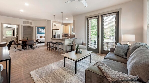 Smart TV - Landing | Modern 2BD, Clubhouse, Yoga Studio (Charlotte)