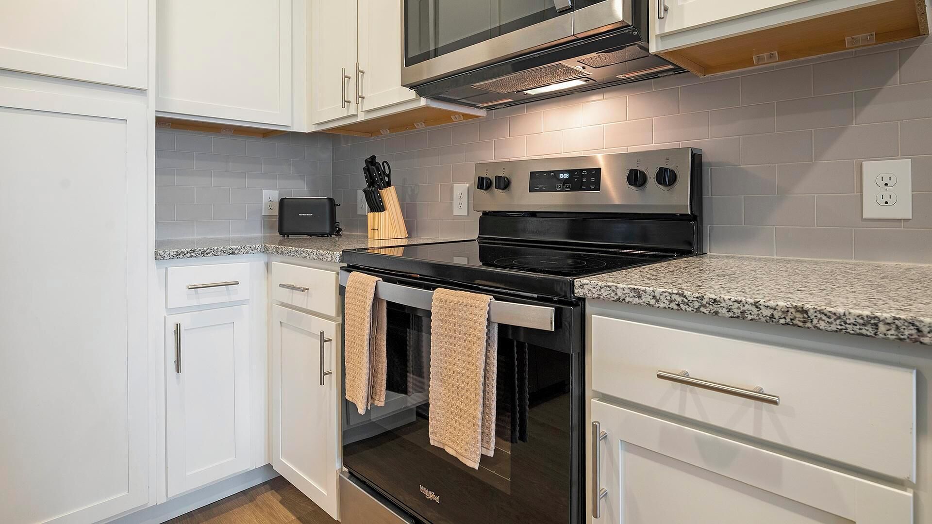 Fridge, dining tables