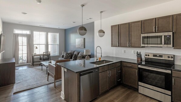 Interior - Landing | Stunning 1BD, Pool, Gym (Madison)