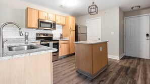 Fridge, dining tables
