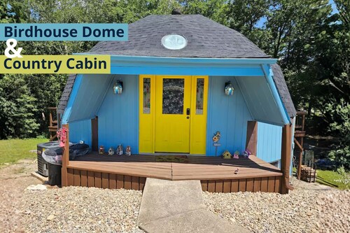 Birdhouse Dome Cabin - Hottub - Kayaks - Disc Golf