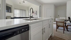 Fridge, dining tables - Landing | Spectacular 2BD, Gym (Monroe)