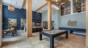 Games room - Landing | Amazing 1BD, Yoga Studio, Clubhouse (Freeport)