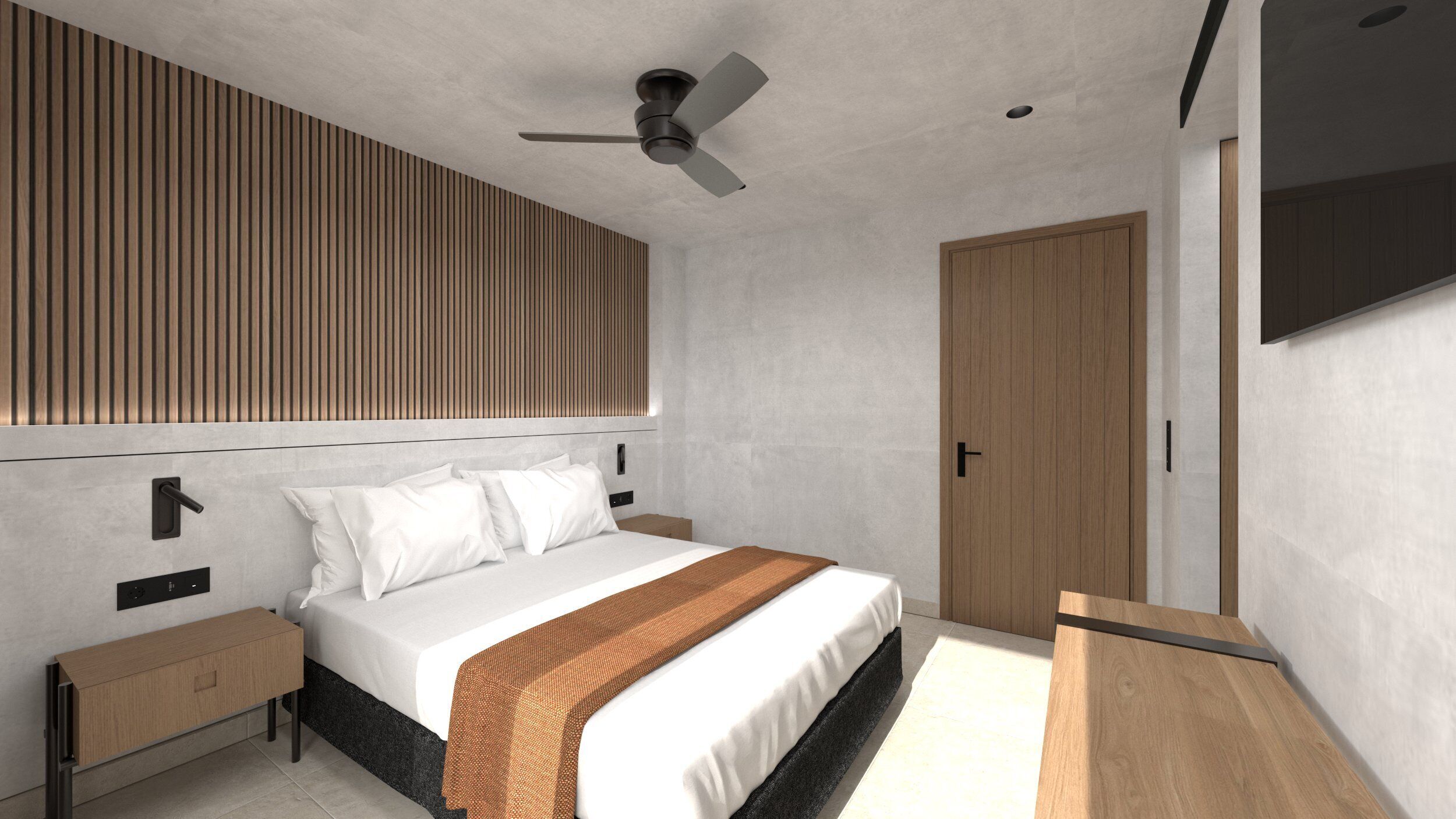 Tweepersoonskamer, uitzicht op stad | Een kluis op de kamer, een bureau, een laptopwerkplek