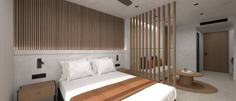 Superior Triple Room, City View | In-room safe, desk, laptop workspace, blackout drapes