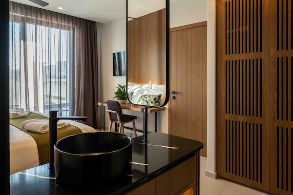 Superior Double or Twin Room, City View | In-room safe, desk, laptop workspace, blackout drapes