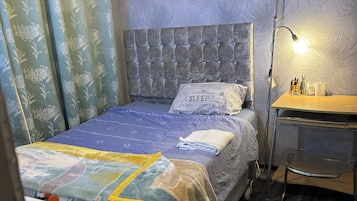 Blackout curtains, soundproofing, iron/ironing board