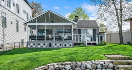 Your Eagle Lake Escape: Dock, Deck, and Notre Dame Access.