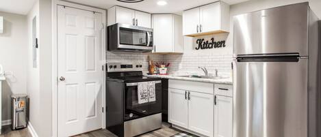Microwave, oven, stovetop