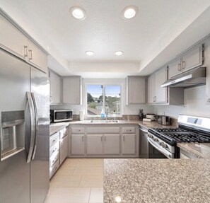 Microwave, oven, stovetop, dishwasher