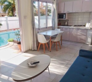 Dining - Residenza Perla Marina apartment 1 is a ground floor apartment with private pool (Flic en Flac)