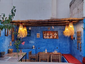 Deluxe huis, uitzicht op stad | Terras