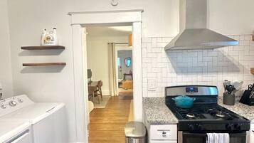 Microwave, oven, stovetop, dishwasher