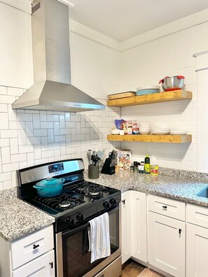 Microwave, oven, stovetop, dishwasher