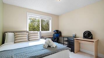 Desk, iron/ironing board, travel crib, WiFi