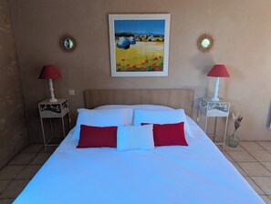 Comfort vierpersoonskamer, uitzicht op tuin