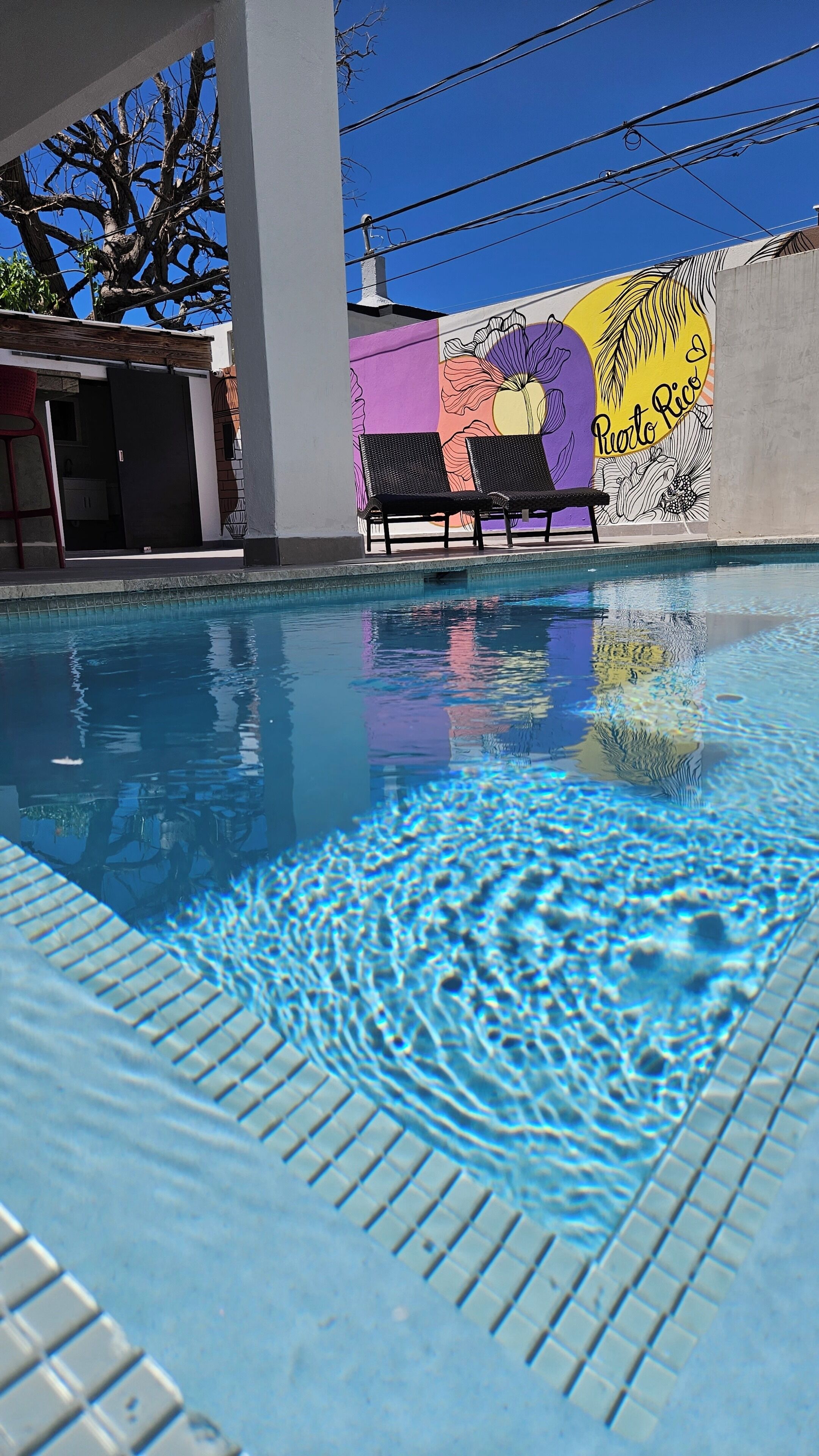 Indoor pool, a heated pool