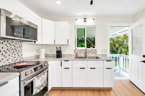 Microwave, oven, stovetop