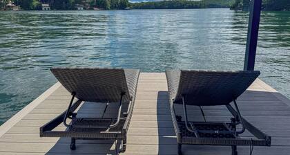 Charming Lake Burton Cottage with Private Dock & Boathouse