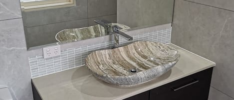 Towels, soap, toilet paper