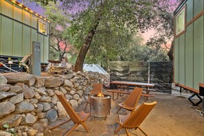 屋外ダイニングエリア