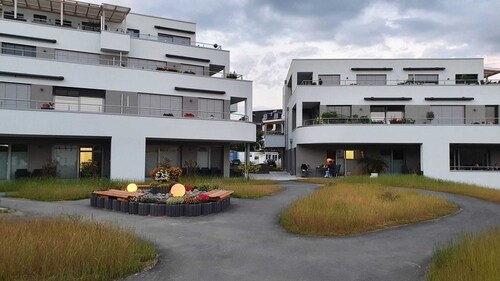 Modern, barrier-free apartment with garden access and terrace