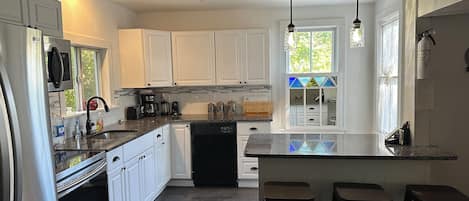 Microwave, oven, stovetop, dishwasher