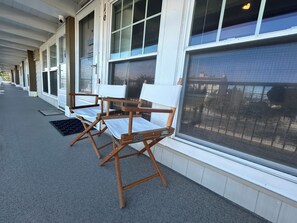 Terrace/patio - Ortley - Heated Pool! Steps to Private Beach, Parking - Bungalow 16 ☀️ (Seaside Heights)
