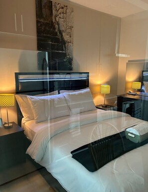 1 bedroom, iron/ironing board, Internet, bed sheets