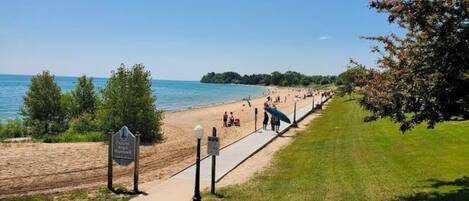 Beach nearby, beach towels