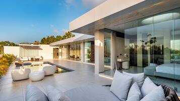 Appartement, 2 chambres, piscine privée | Terrasse/Patio