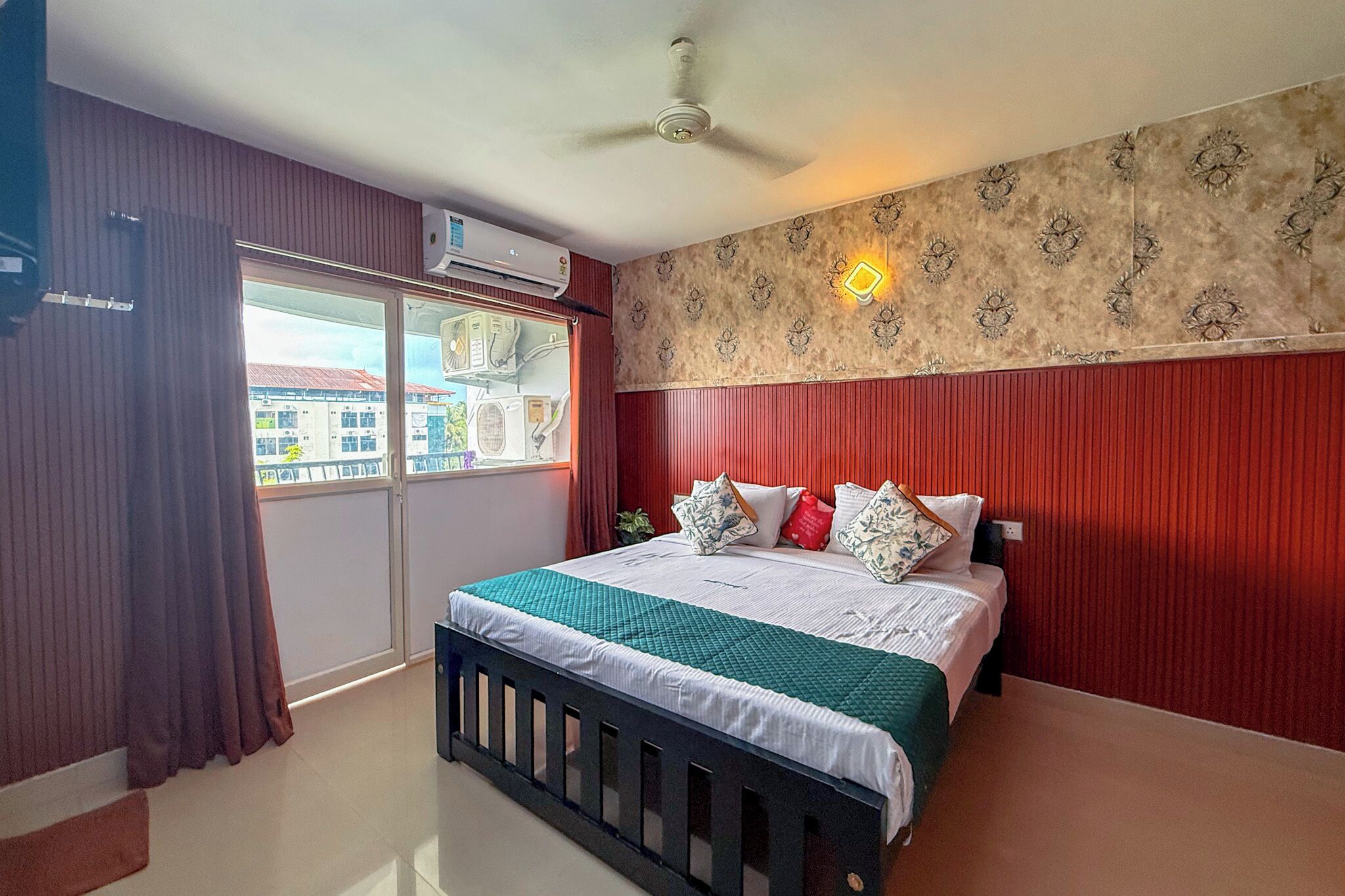 Family Apartment, Balcony, Courtyard View | Egyptian cotton sheets, premium bedding, down duvets, memory-foam beds